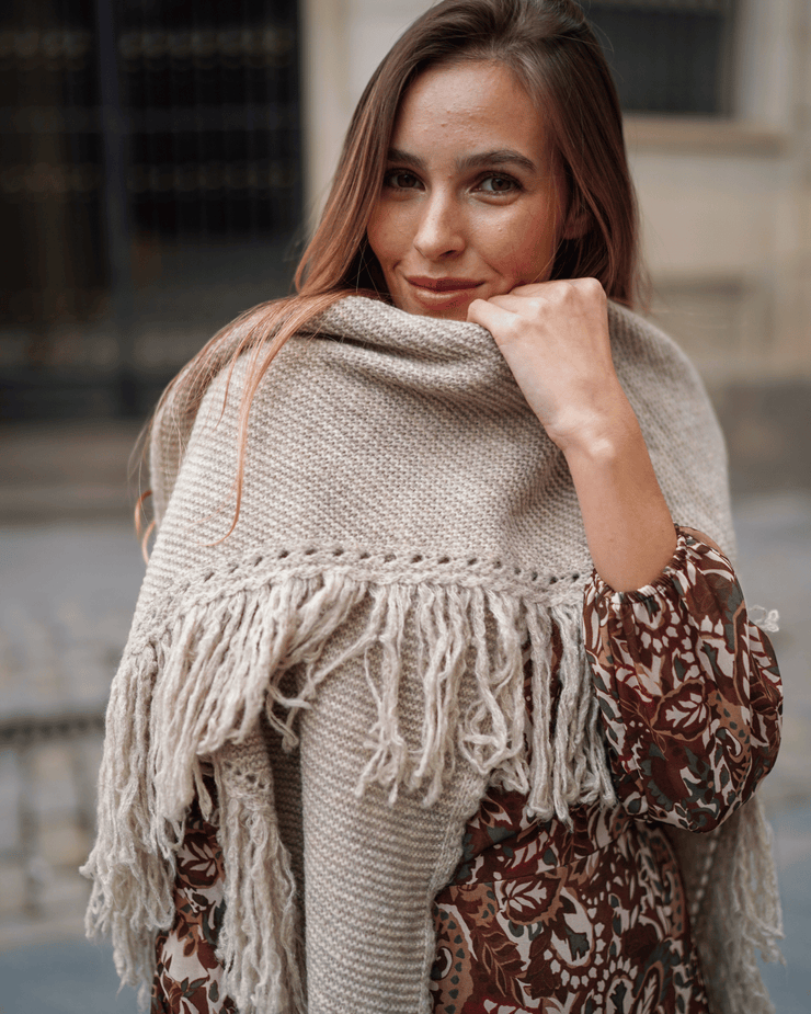 Poncho OLHAO Beige