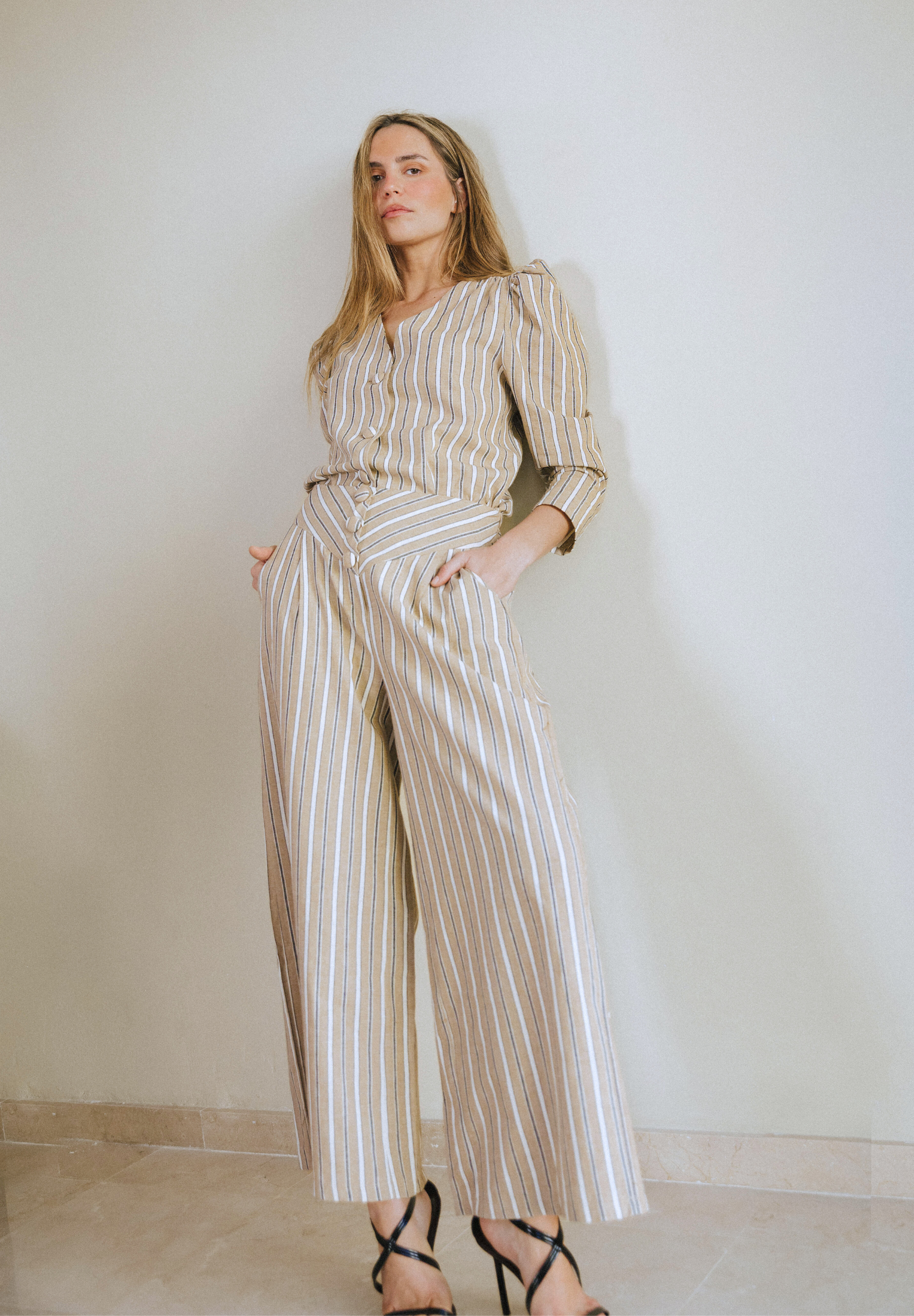 Pantalón rayas Lunora
