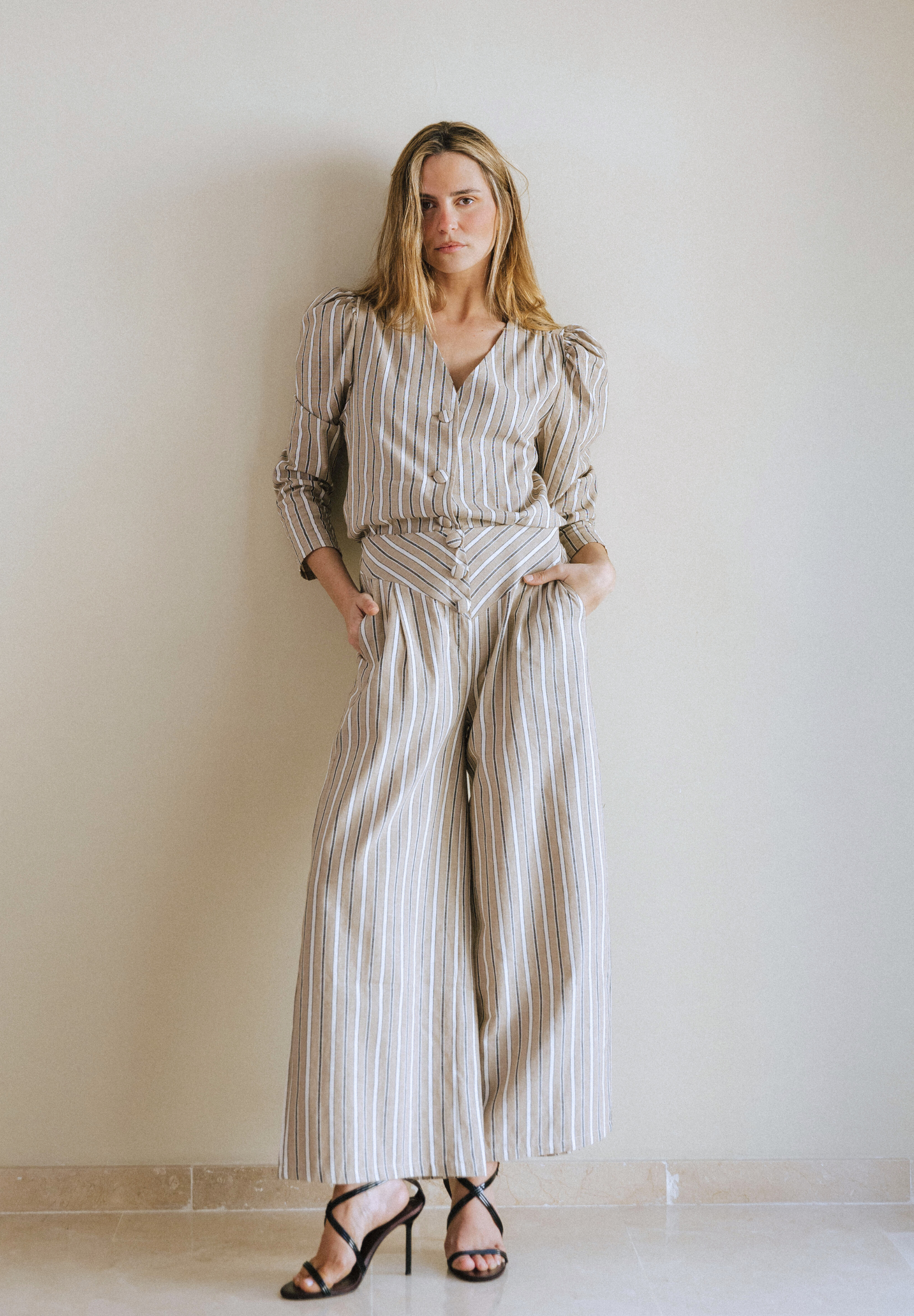 Pantalón rayas Lunora