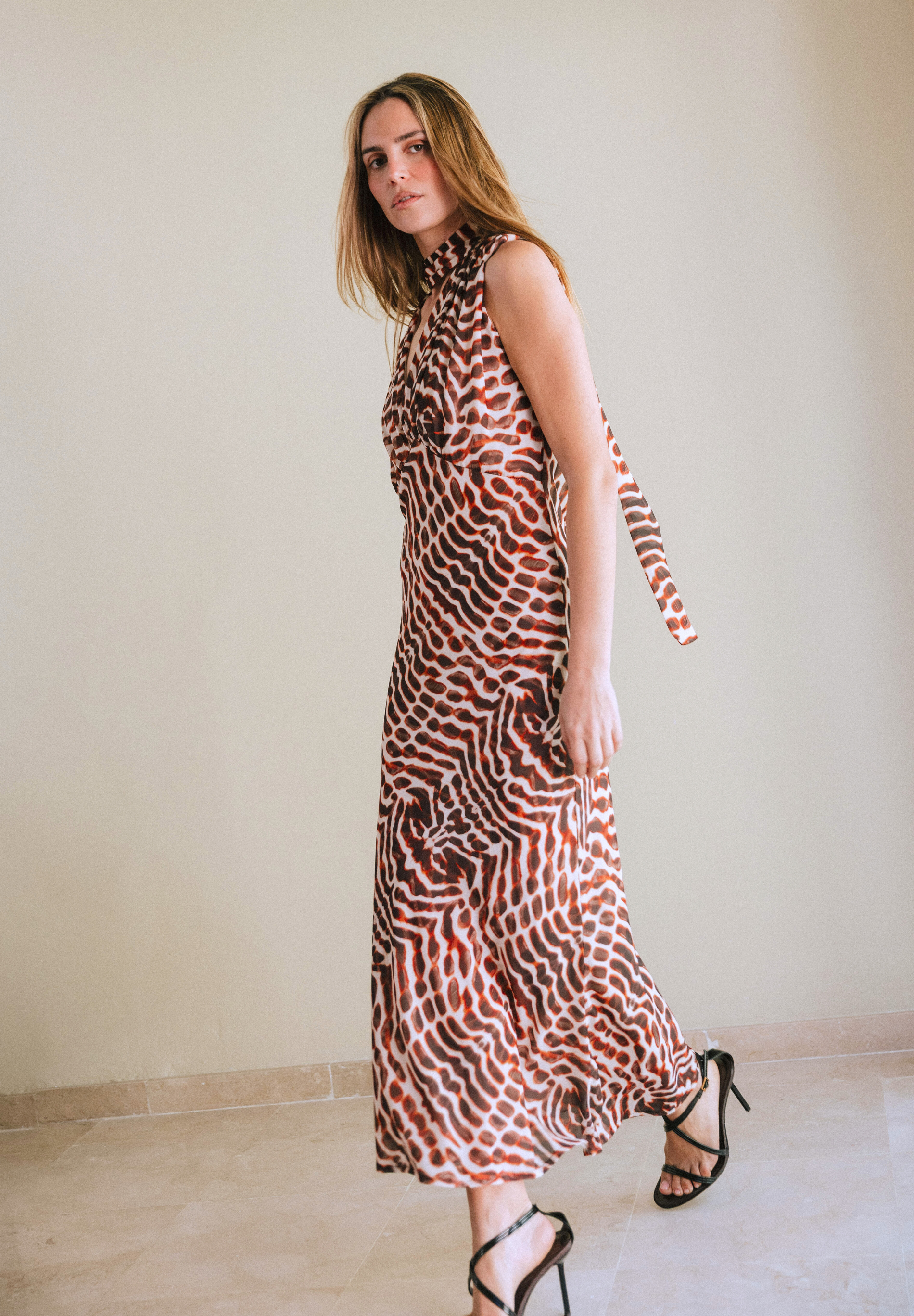 Vestido animal print Solric
