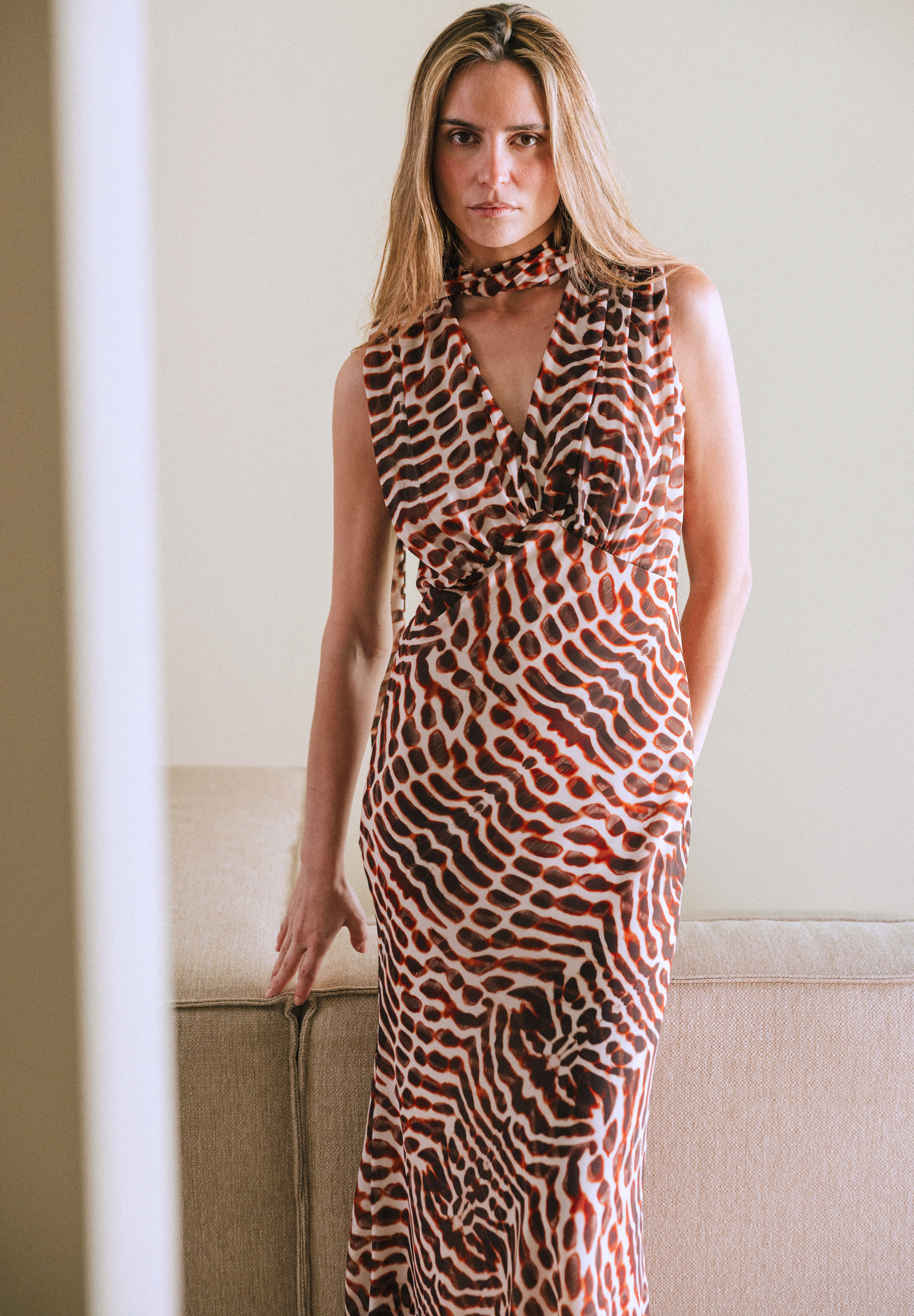 Vestido animal print Solric