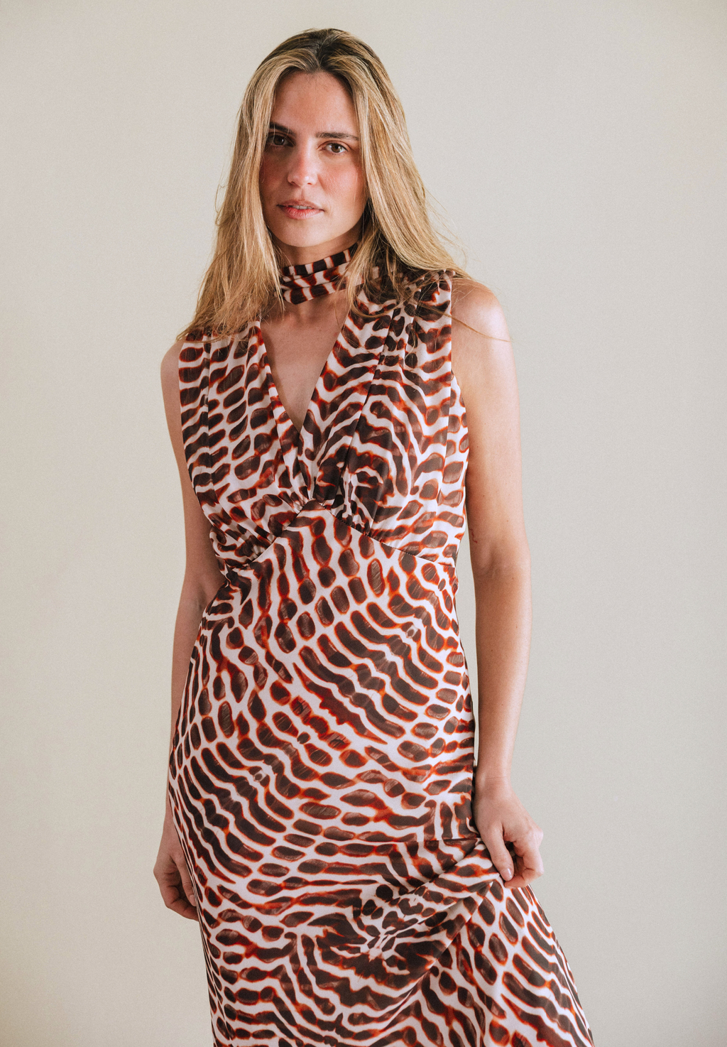 Vestido animal print Solric