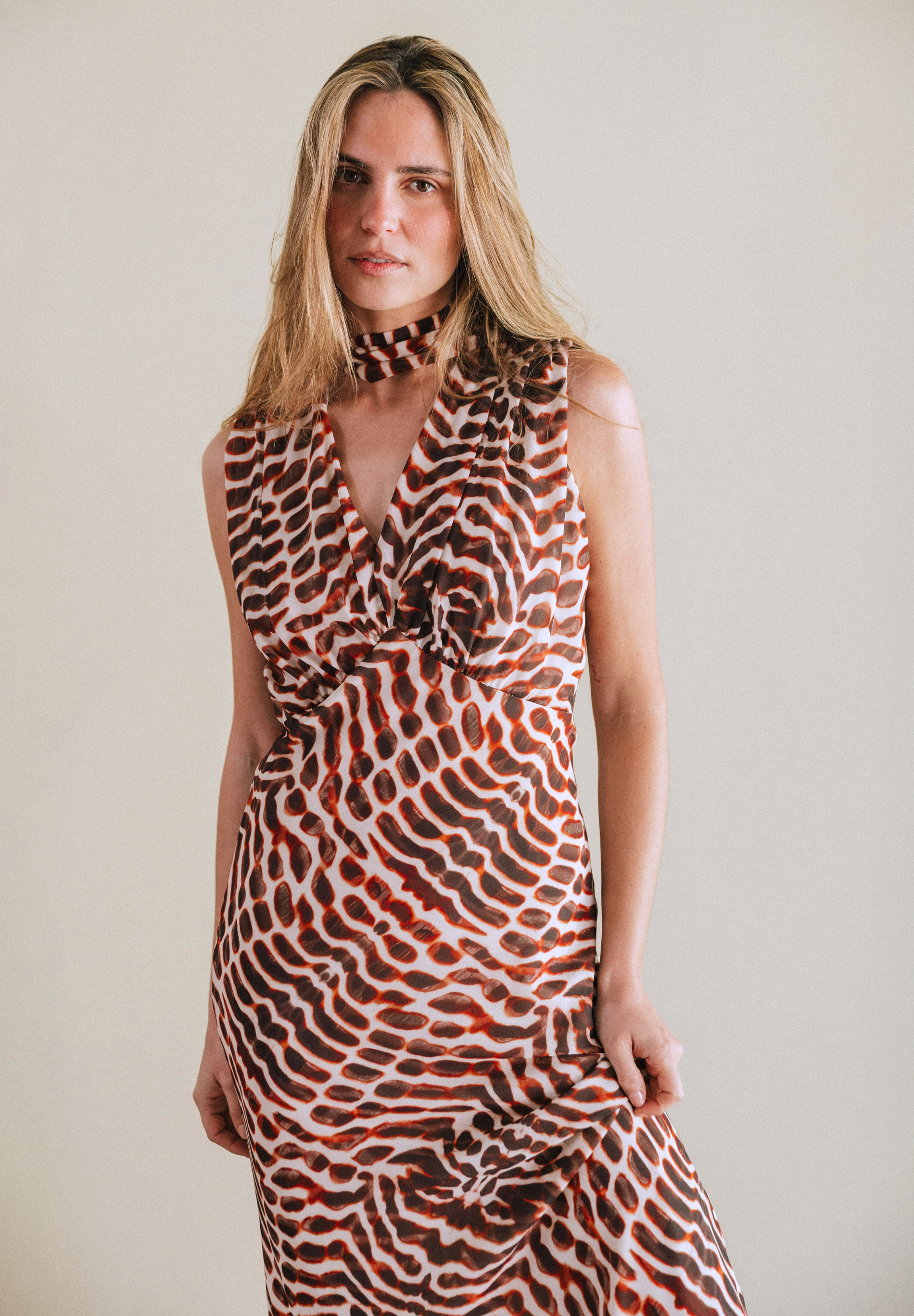 Vestido animal print Solric