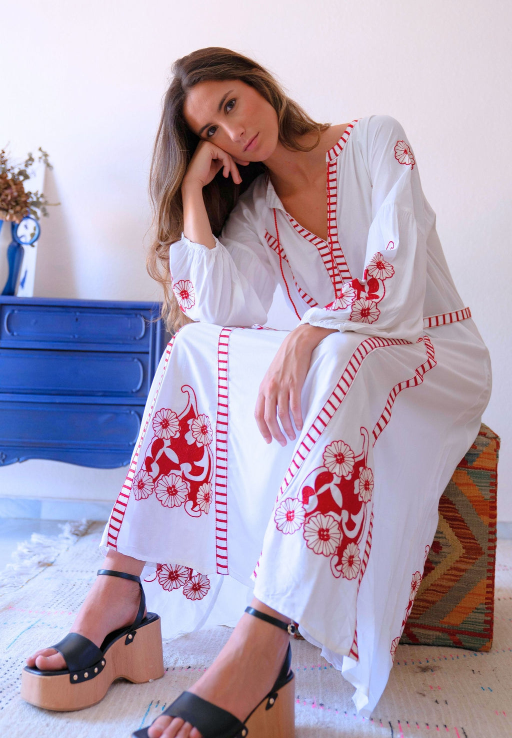 Caftán bordado Nébula