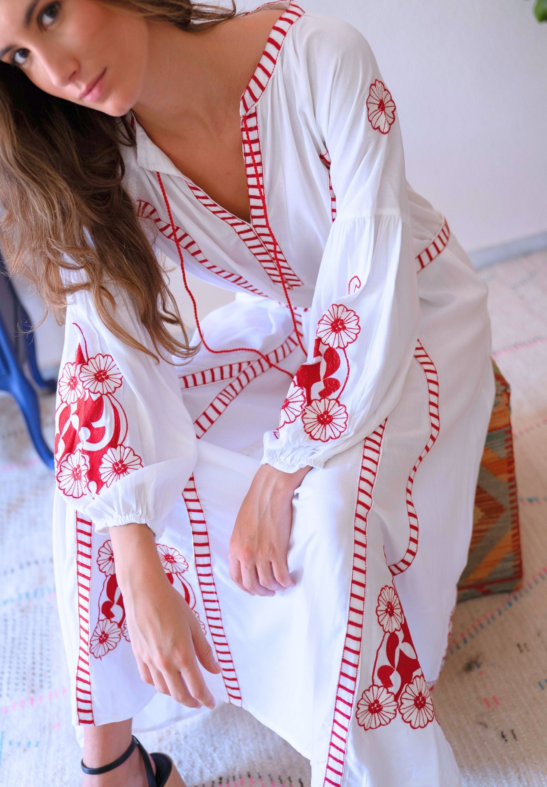 Caftán bordado Nébula