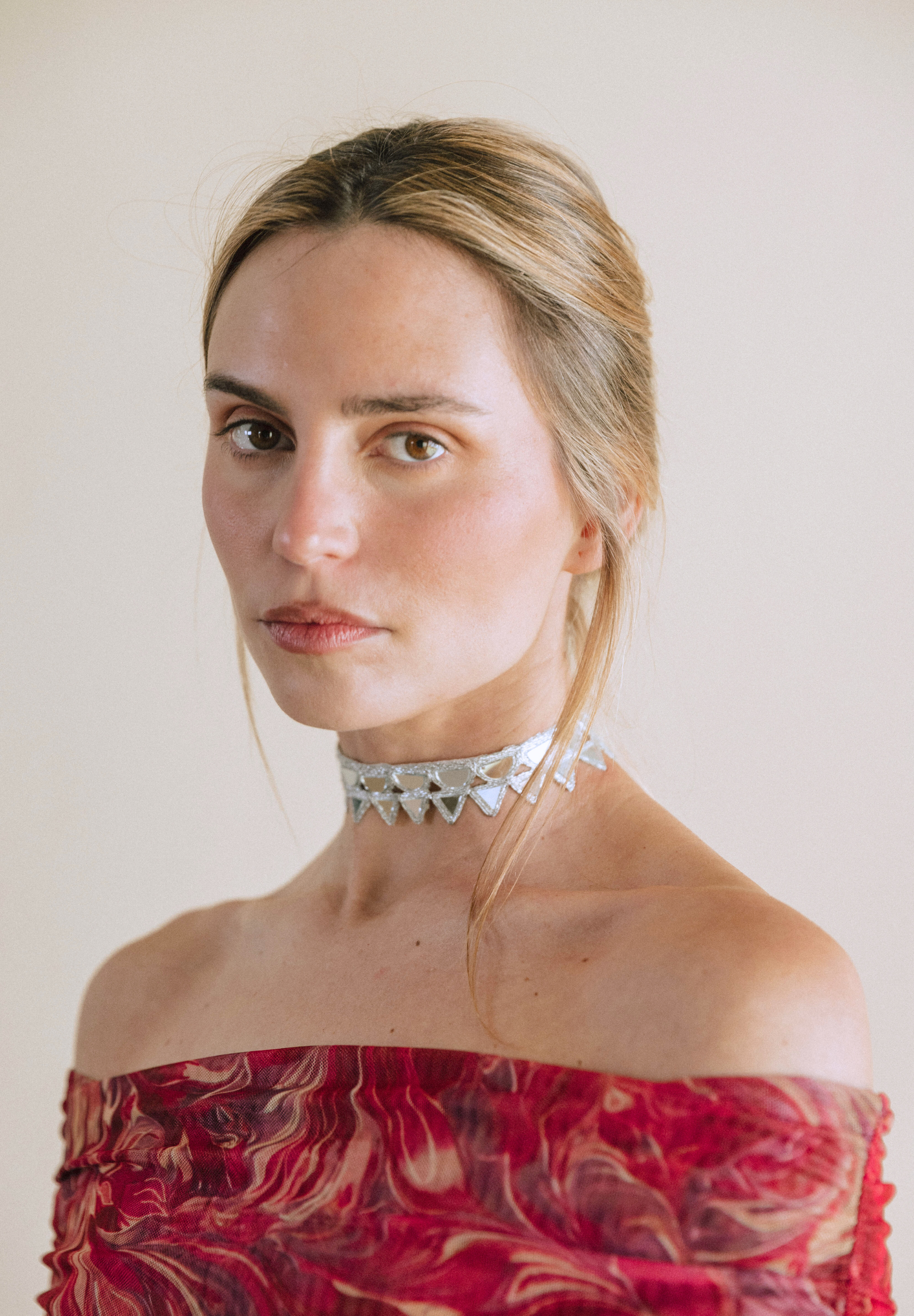 Choker metalizado Mosaic