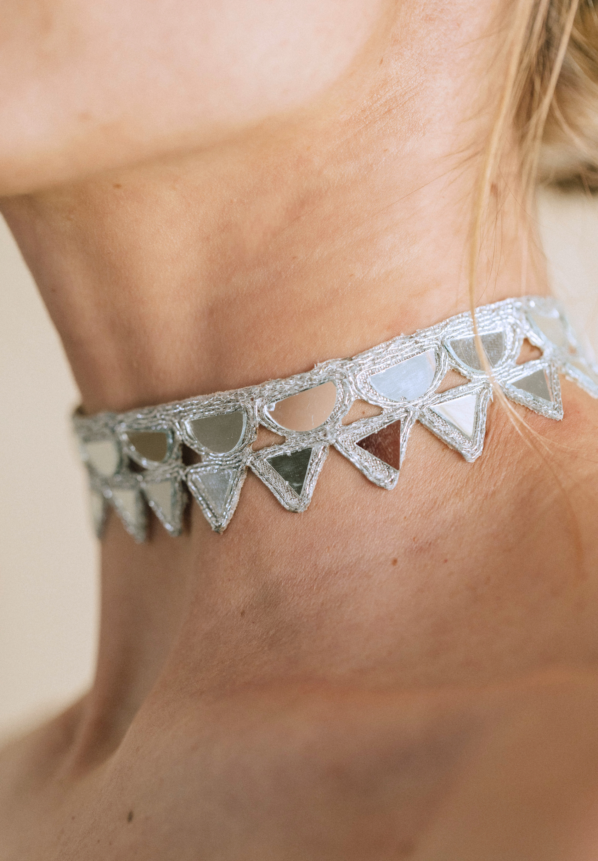 Choker metalizado Mosaic