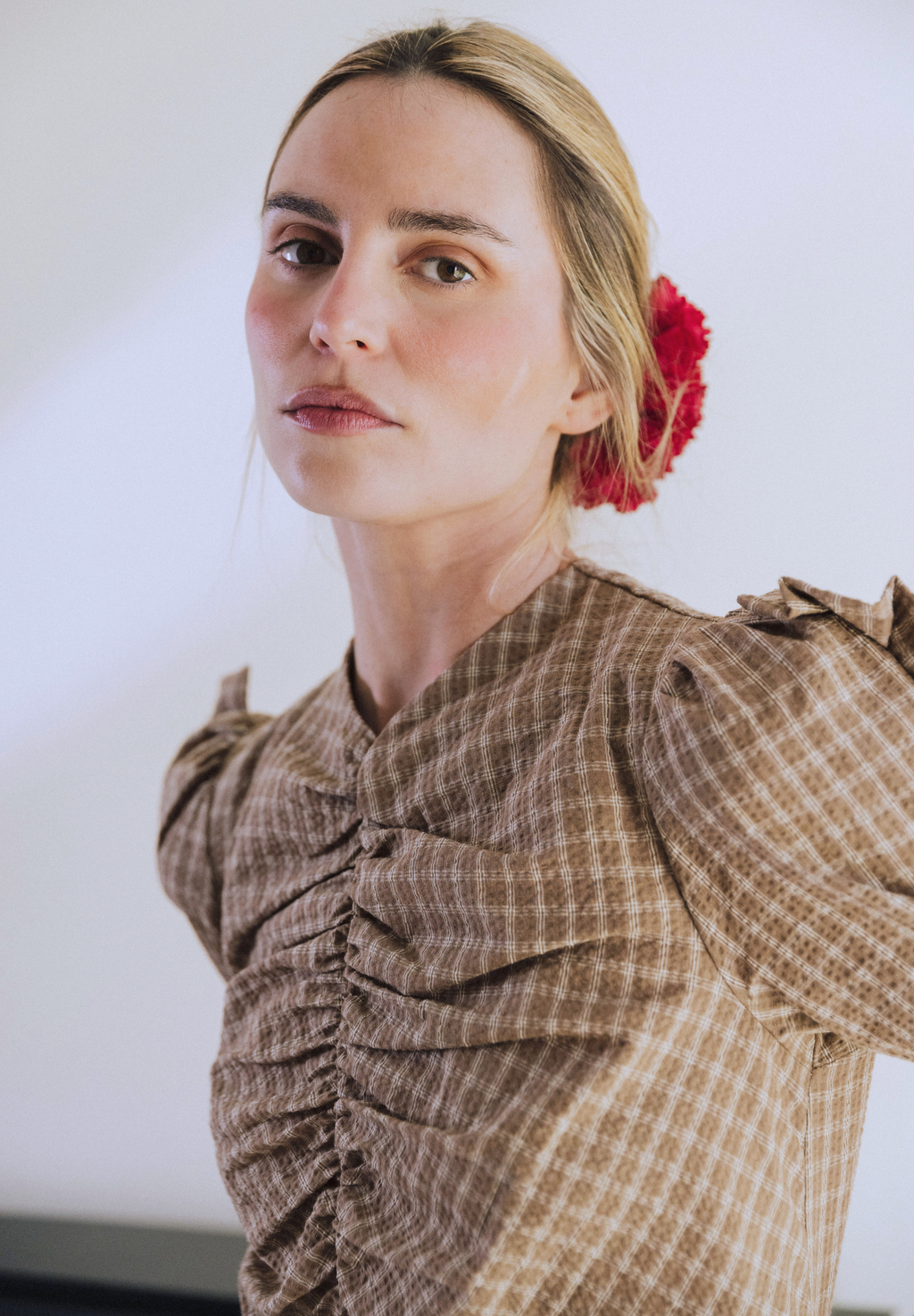 Blusa frunces topo Torán