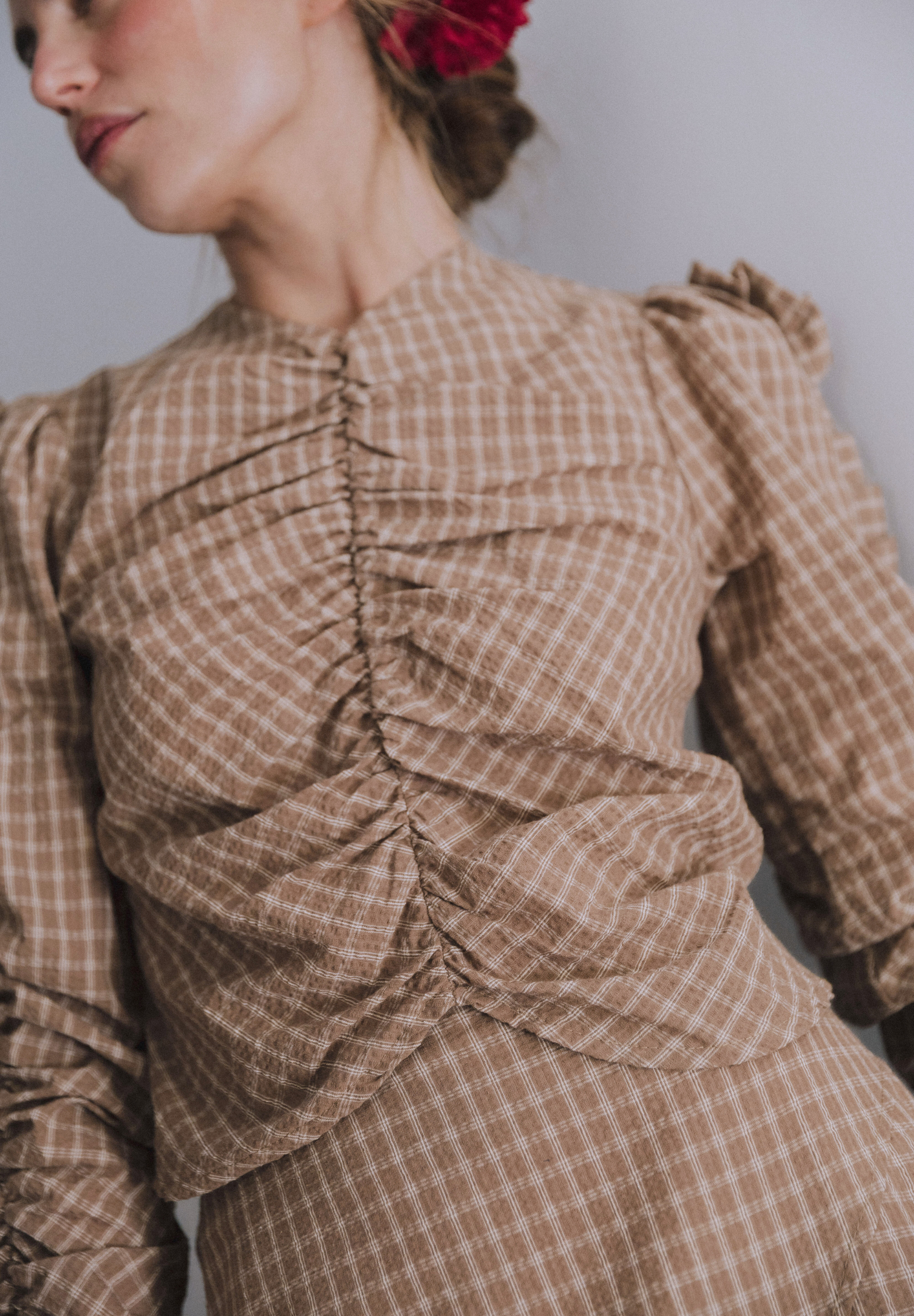 Blusa frunces topo Torán