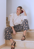 Pantalón bordado marino Lin