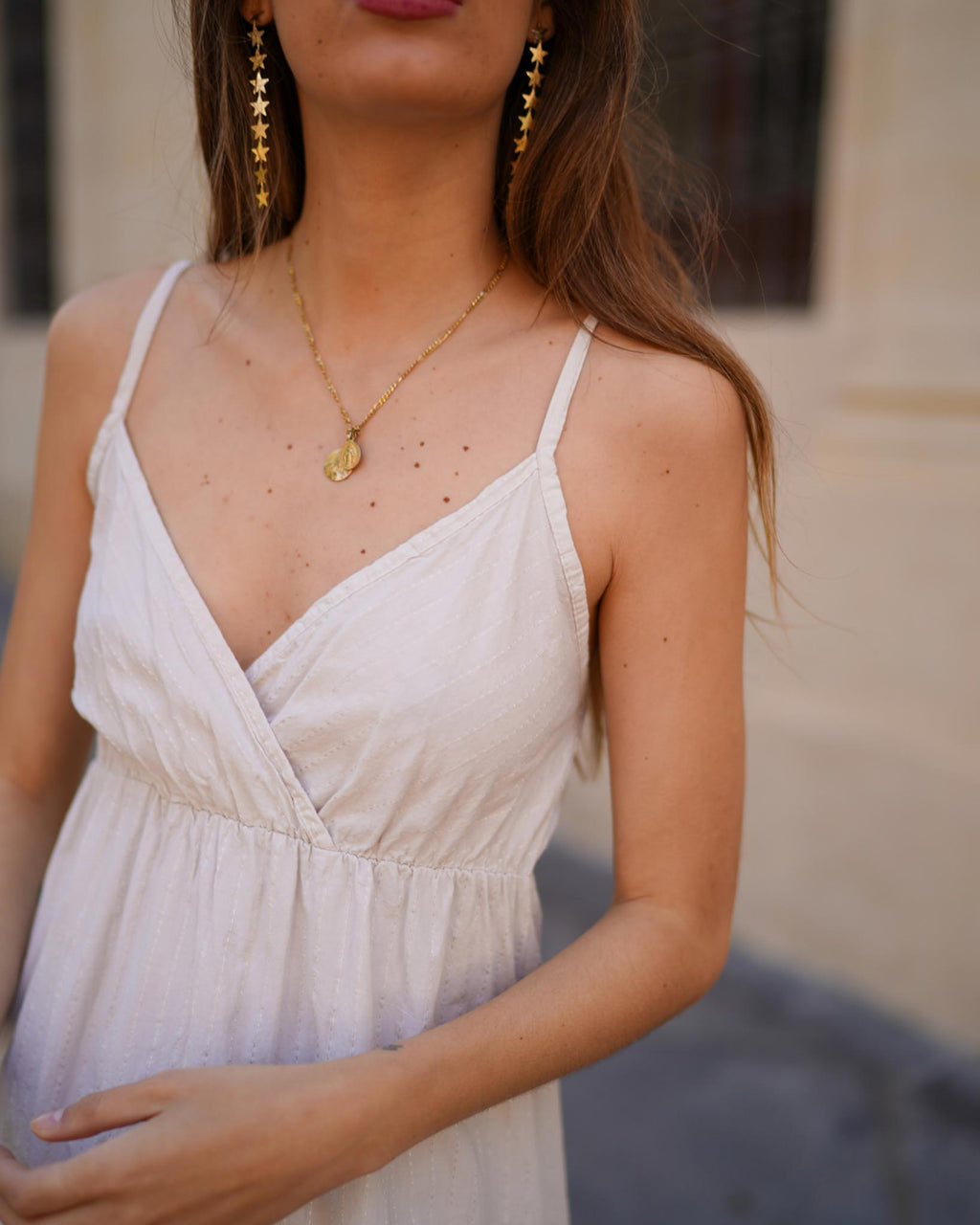 Vestido ADOMAS Beige