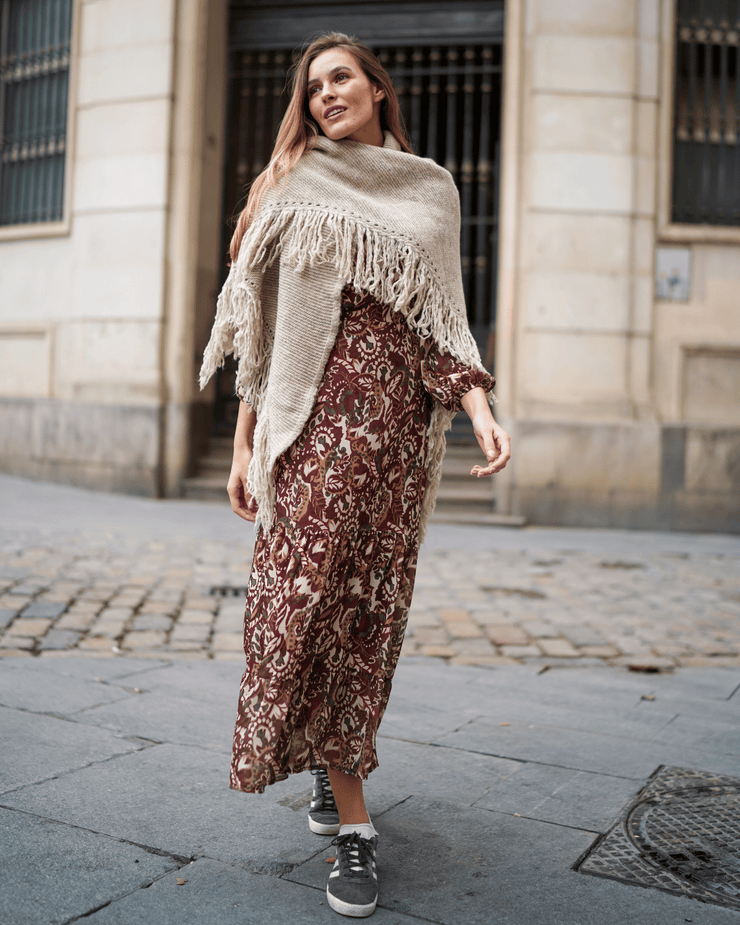 Poncho OLHAO Beige