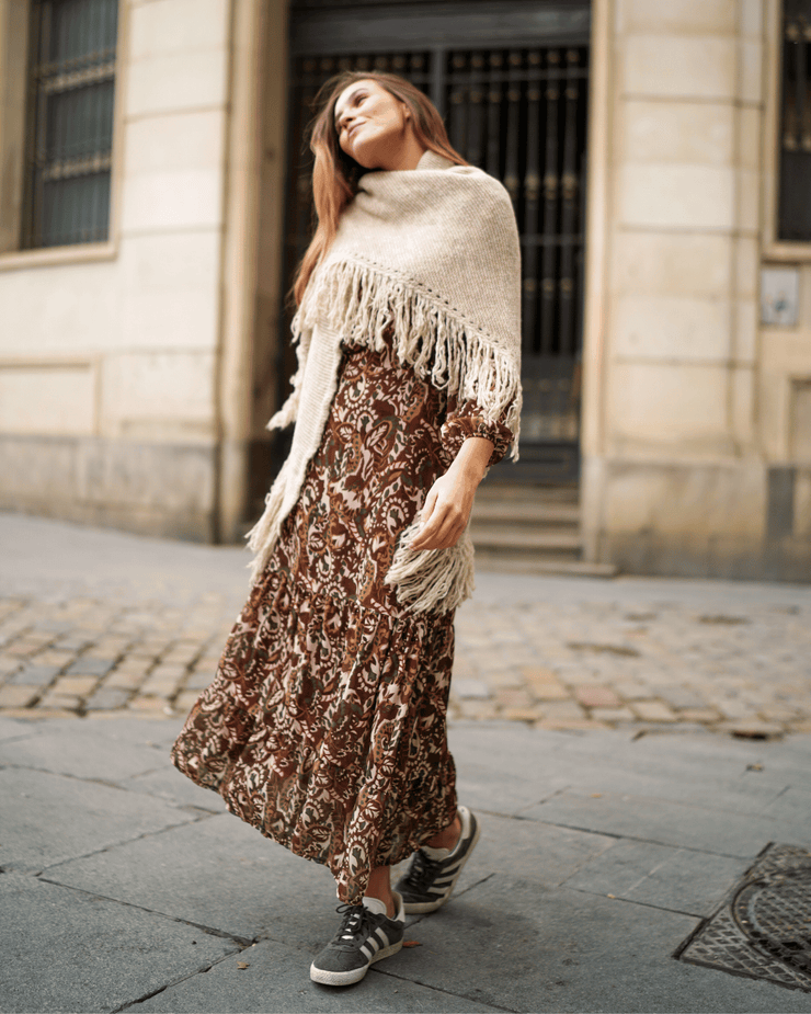 Poncho OLHAO Beige