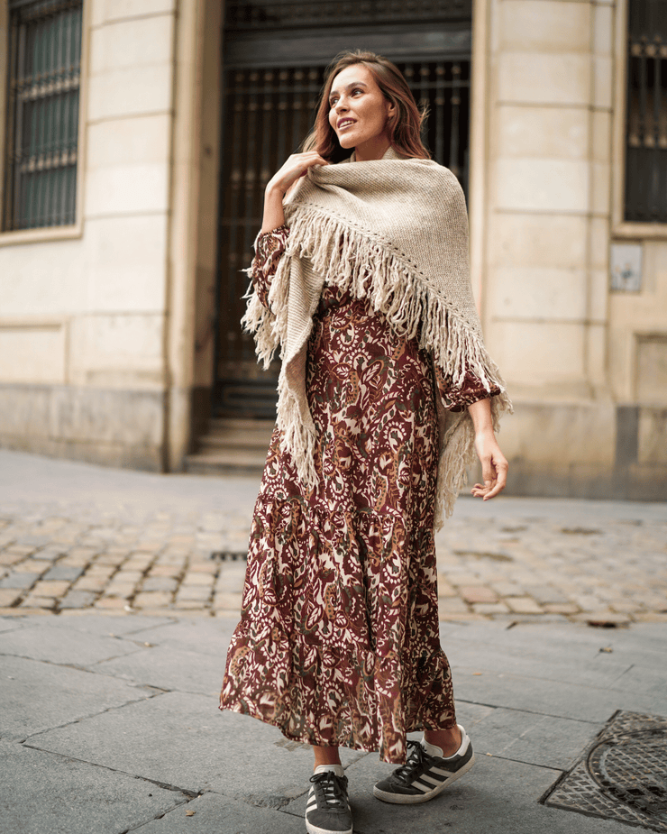 Poncho OLHAO Beige