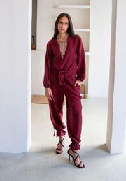 Blusa nudo burdeos Vetru