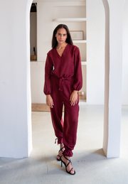 Blusa nudo burdeos Vetru