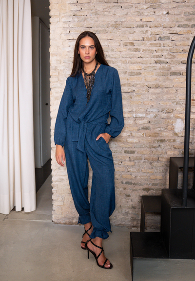 Pantalón bombacho azul Vetru