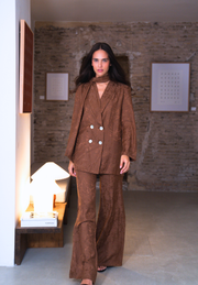 Pantalón flare chocolate Liora