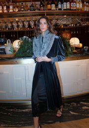 Kimono terciopelo gris Kira