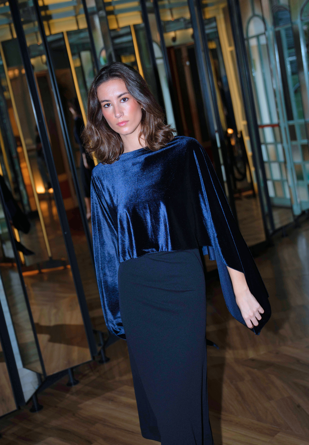 Capa de terciopelo marino Ovi