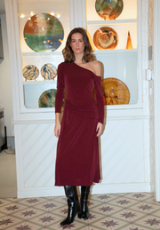 Vestido Arelis burdeos