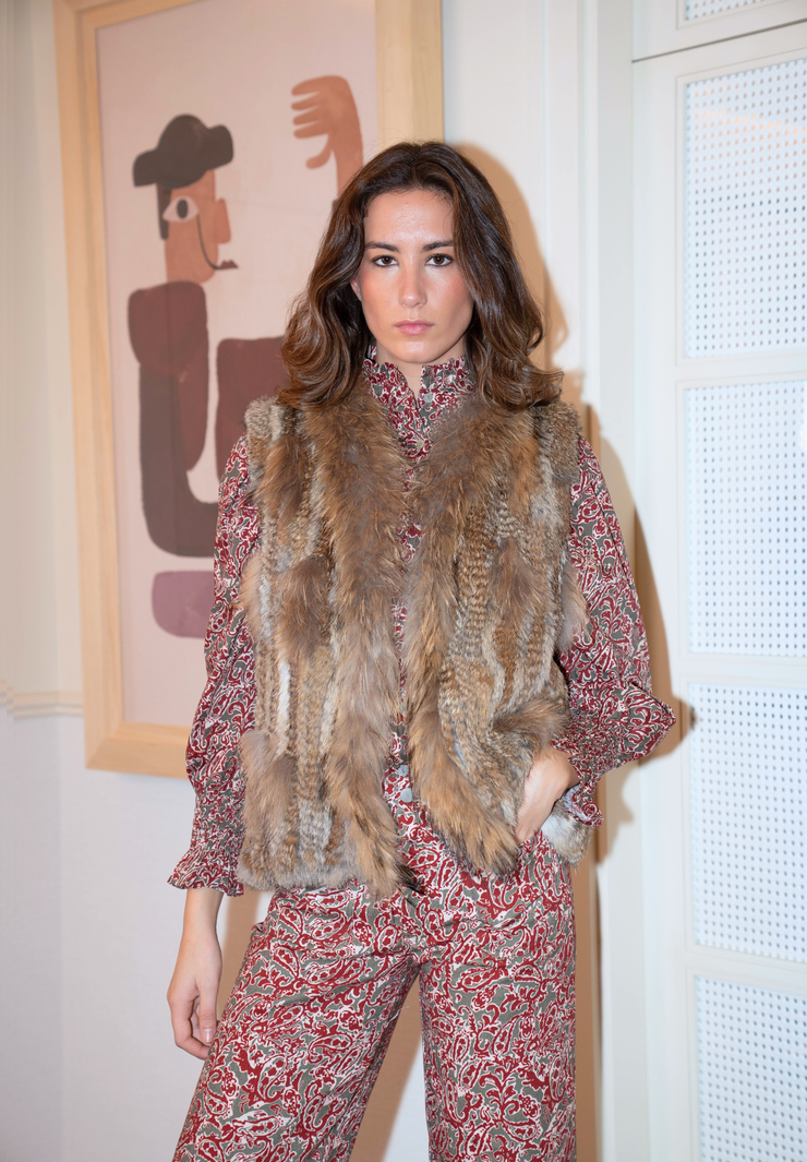 Chaleco pelo natural premium Variel