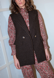 Chaleco grueso chocolate Sorell