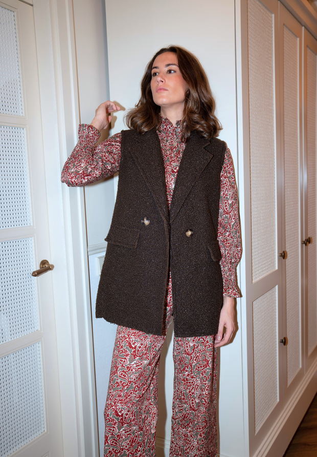 Chaleco grueso chocolate Sorell