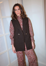 Chaleco grueso chocolate Sorell