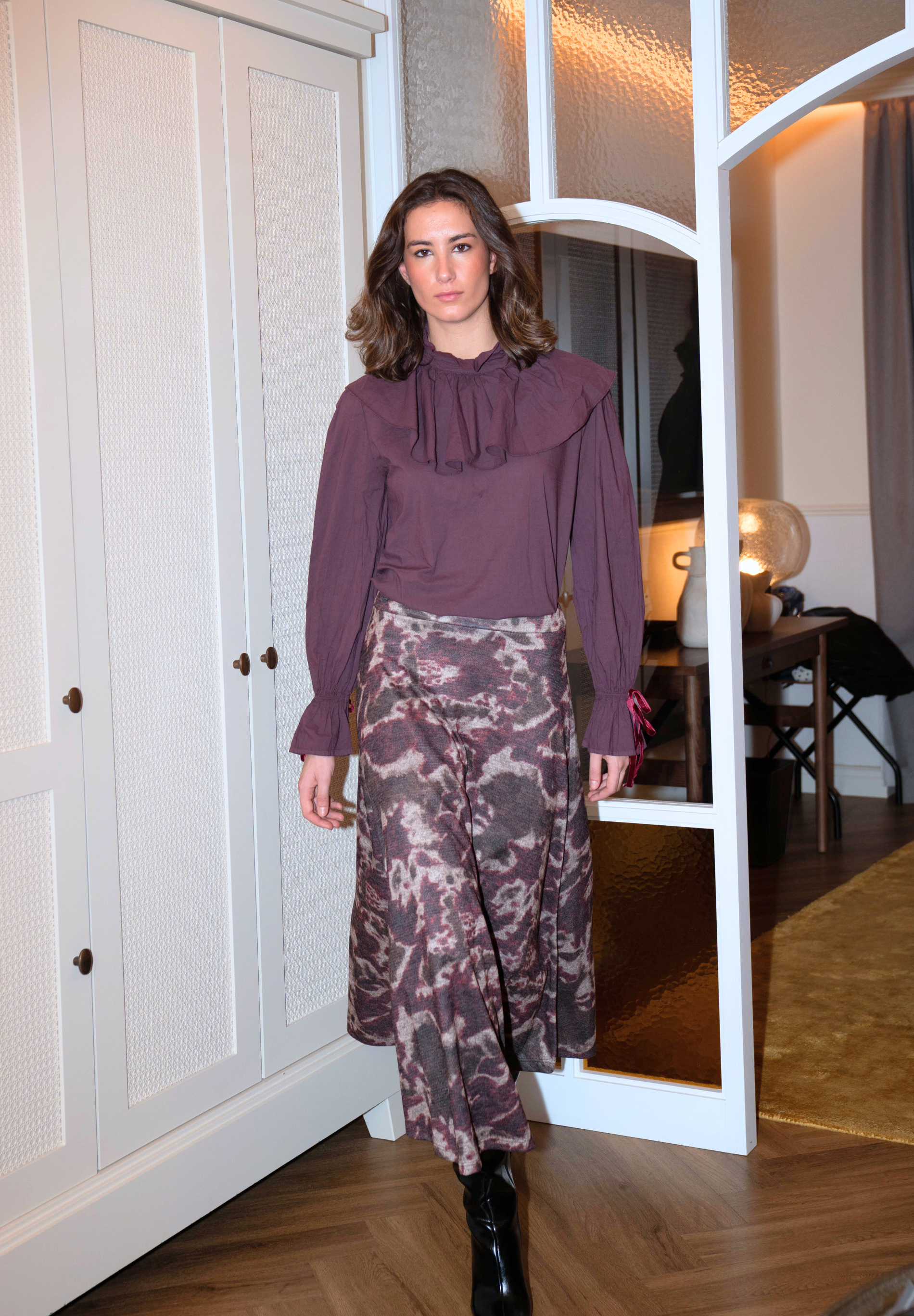 Falda midi Zeo