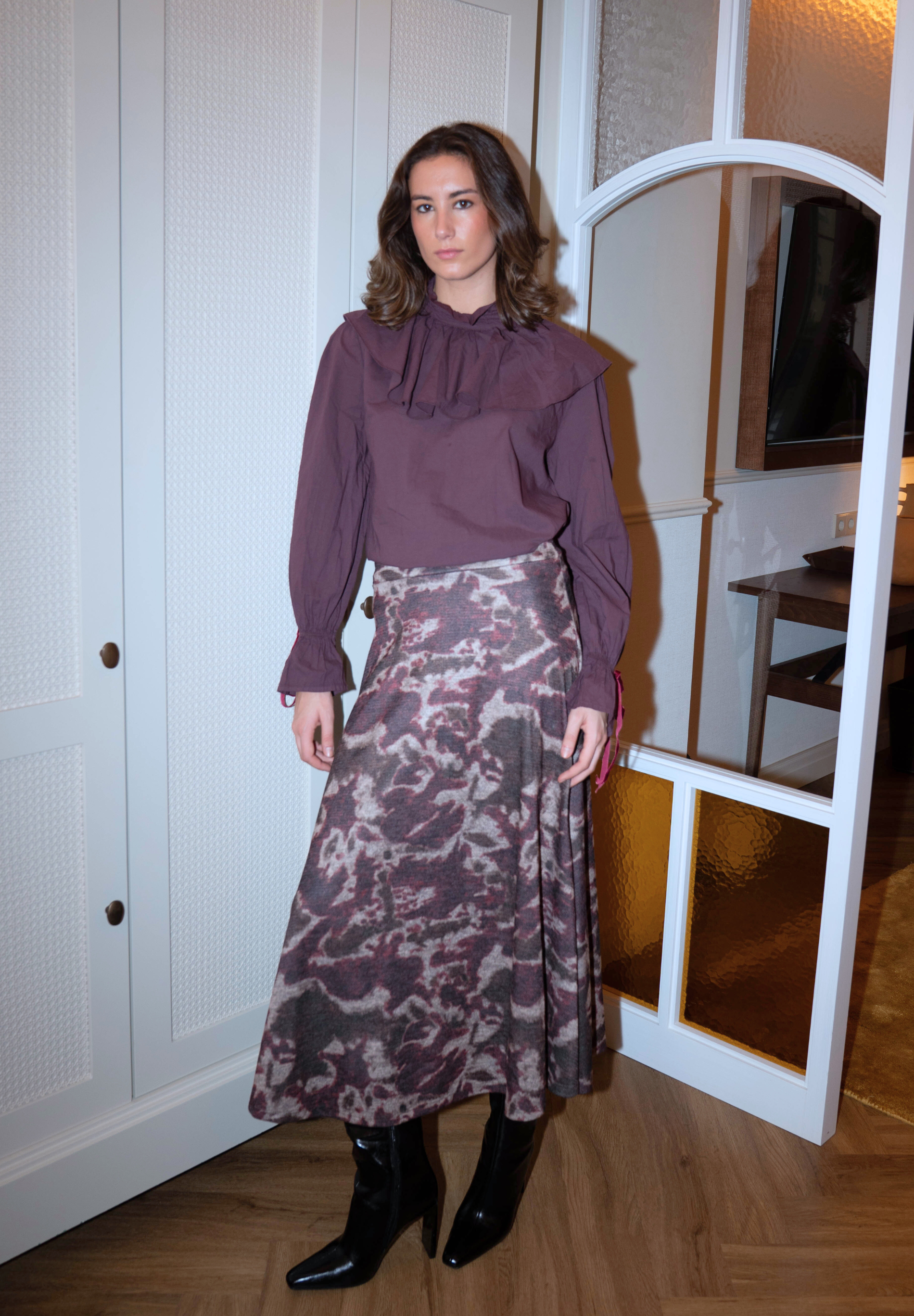 Falda midi Zeo