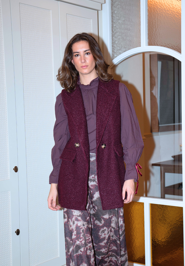 Chaleco grueso morado Sorell