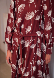 Vestido midi bordado Solen