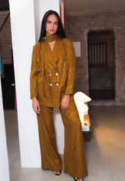 Pantalón flare mostaza Liora