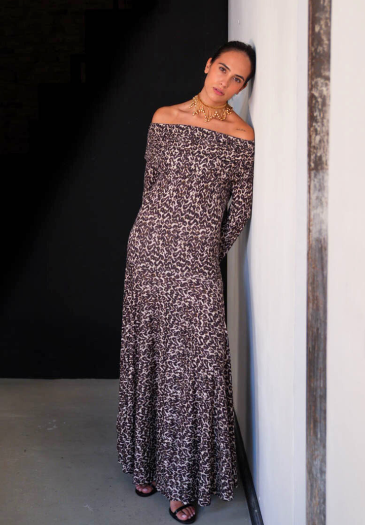 Vestido largo algodón Solène