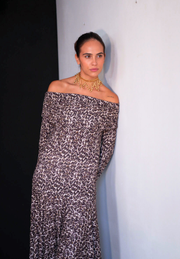 Vestido largo algodón Solène