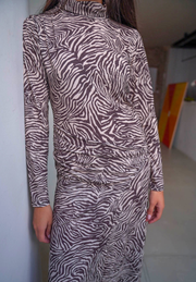 Vestido midi cebra Ravik