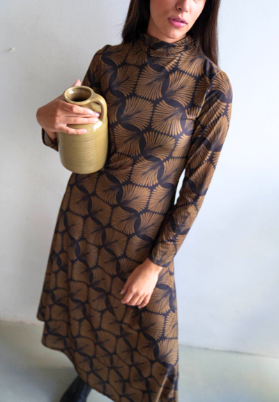 Vestido midi pistacho Lira