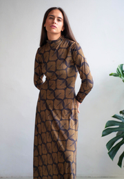 Vestido midi pistacho Lira