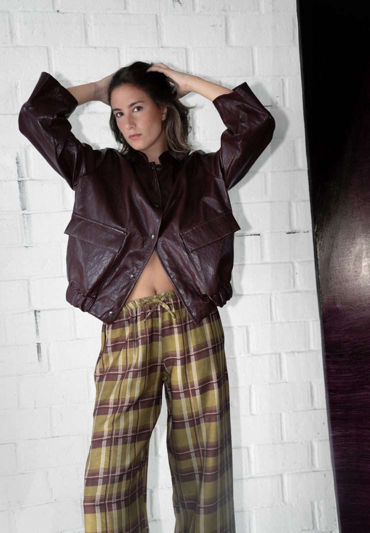 Pantalón pijamero verde Quoin