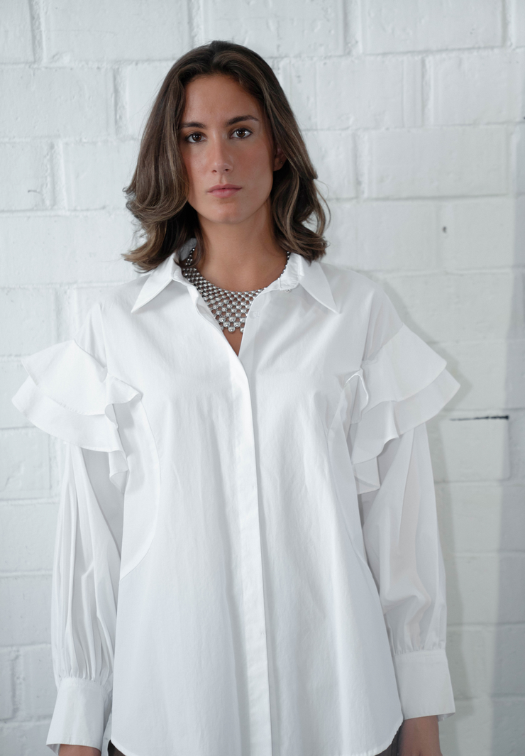 Camisa volantes Velure