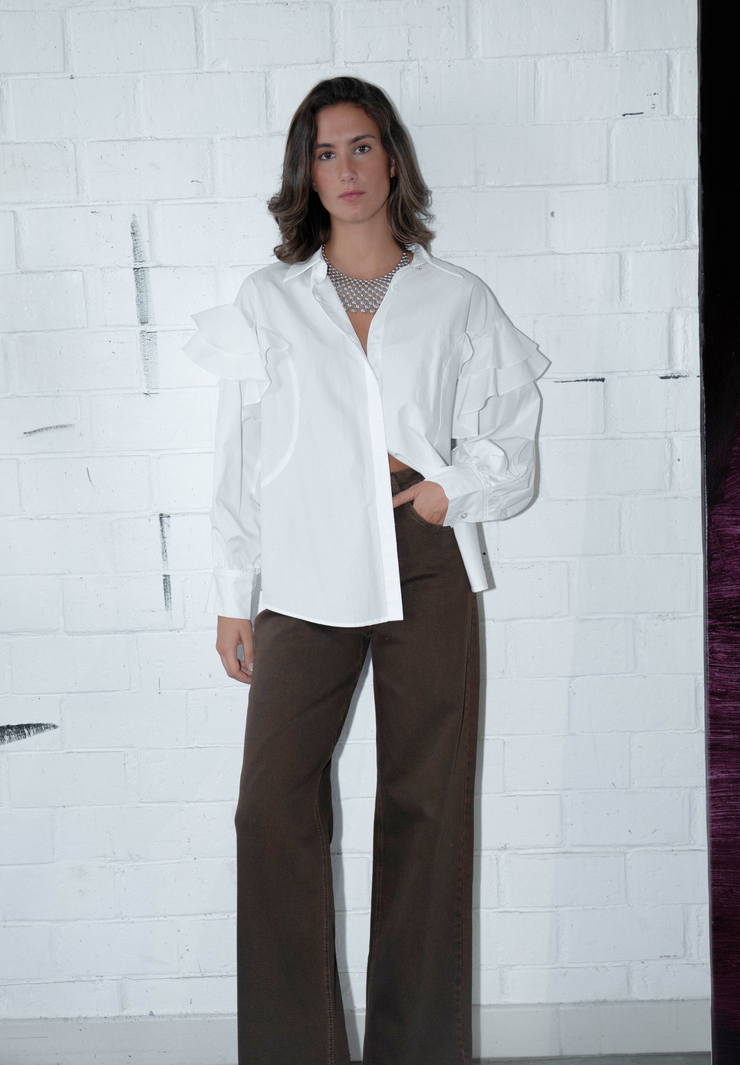 Camisa volantes Velure