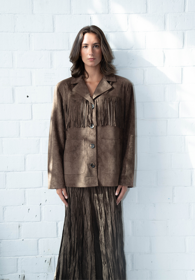 Chaqueta flecos Rive