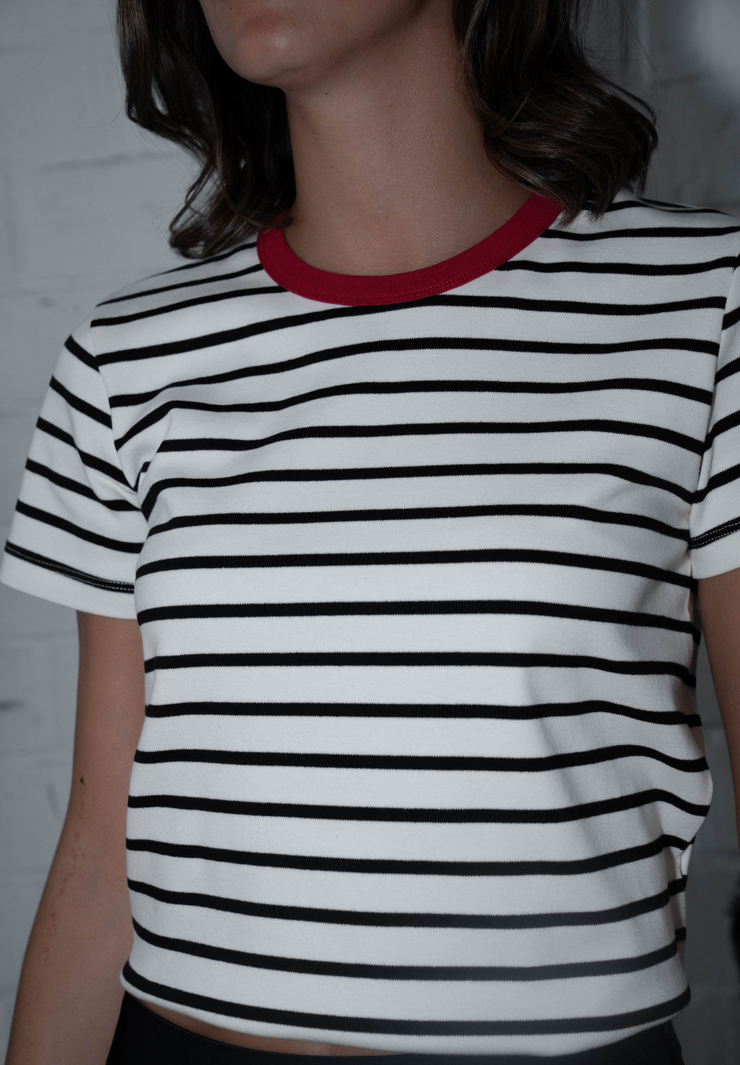 Camiseta manga corta rayas Avid