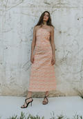 Falda midi salmón Bloss