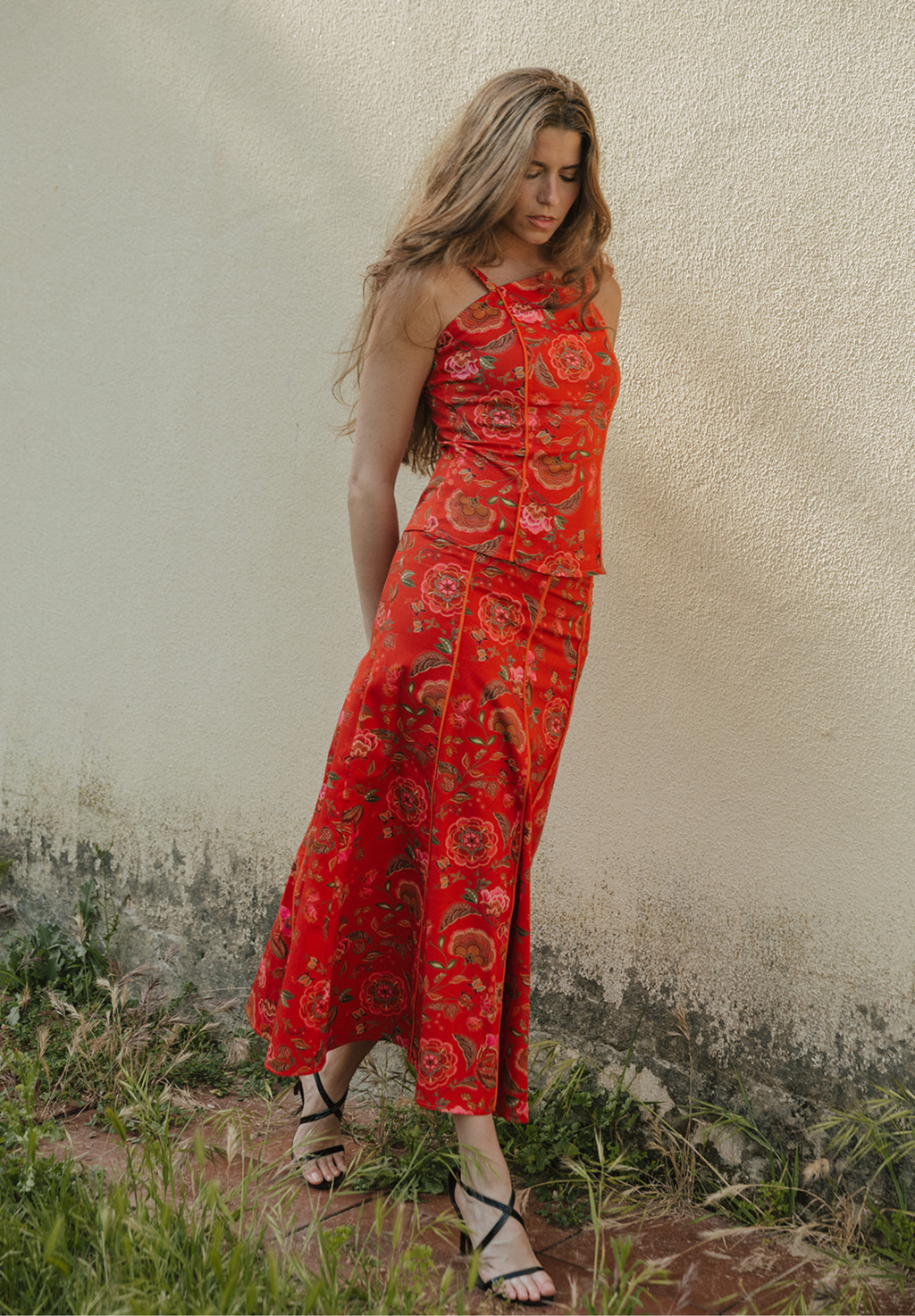Falda midi Liriel