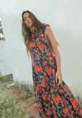 Vestido midi flores Folk