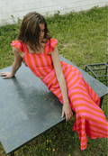 Falda midi rayas Belu