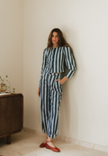 Pantalón bombacho rayas azul Pepper