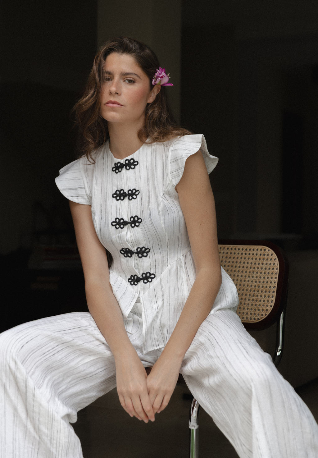 Blusa blanca Lior